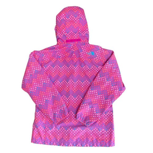 The North Face HyVent Rain Jacket Girls Kids Size XL 18 Windbreaker Pink - Picture 3 of 9
